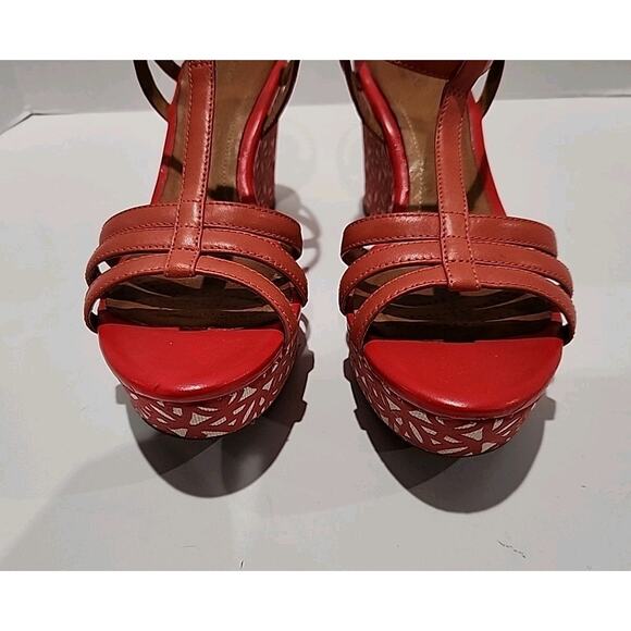 Clarks Shoes Amelia Castle Coral Wedges Womens Size 10M - Picture 3 of 16